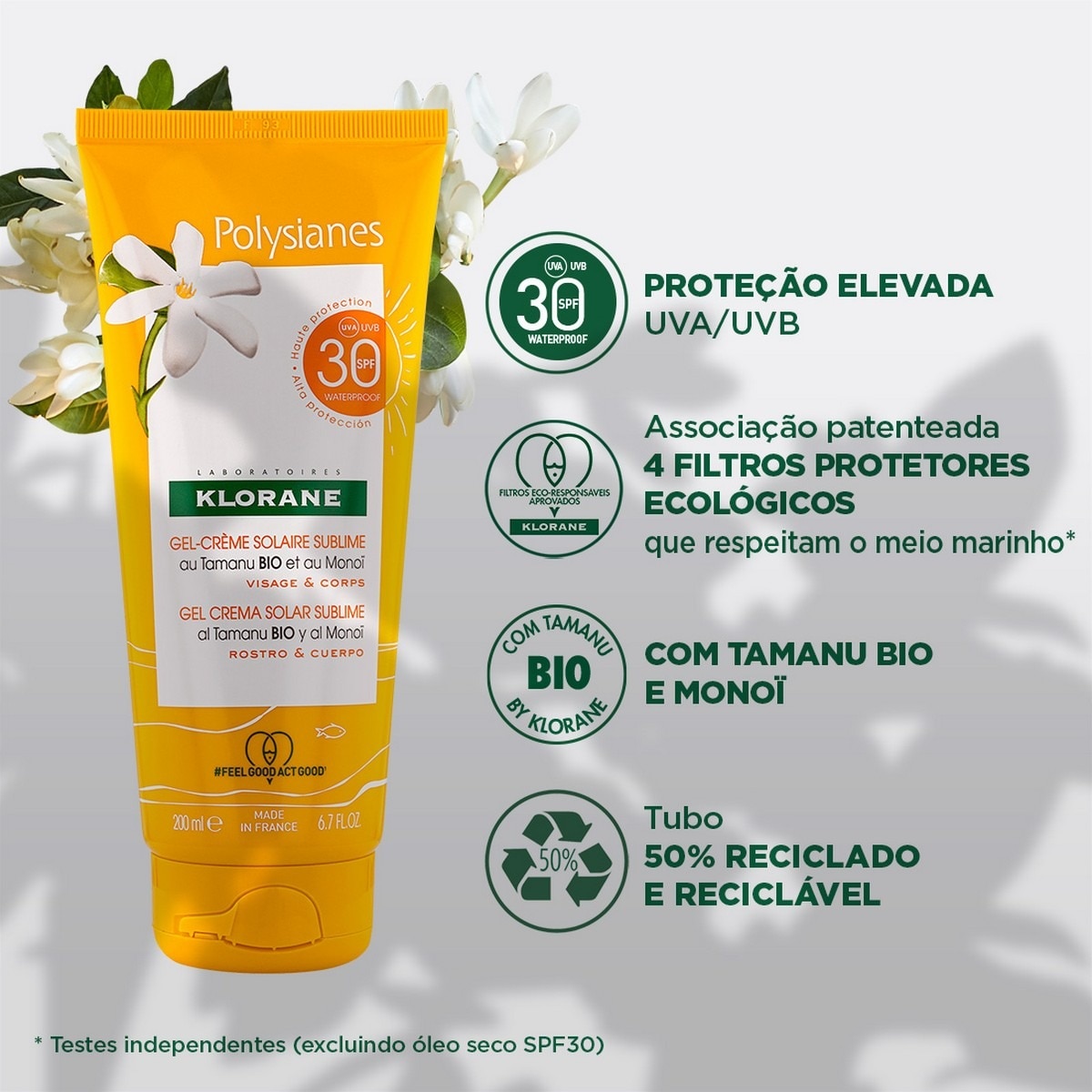 Protetor Solar Polysianes Gel-Creme Sublime SPF 30 - 200 ml 4