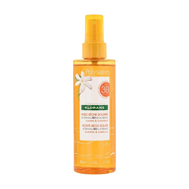 Imagem 0 de Protector Solar Polysianes Sun Protection Dry Oil SPF30 200ml Klorane
