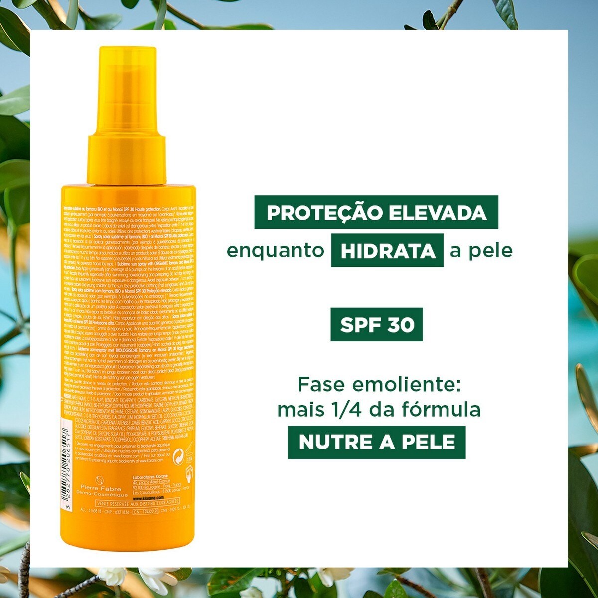 Protetor Solar Polysianes Spray Sublime SPF 30 200ml Klorane 5