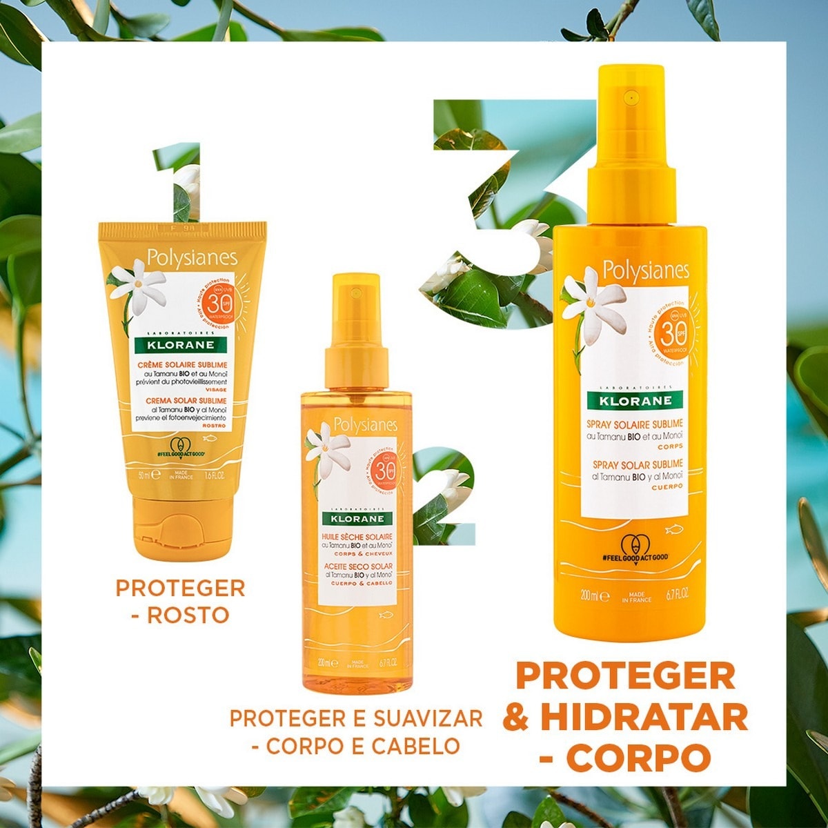 Protetor Solar Polysianes Spray Sublime SPF 30 200ml Klorane 7