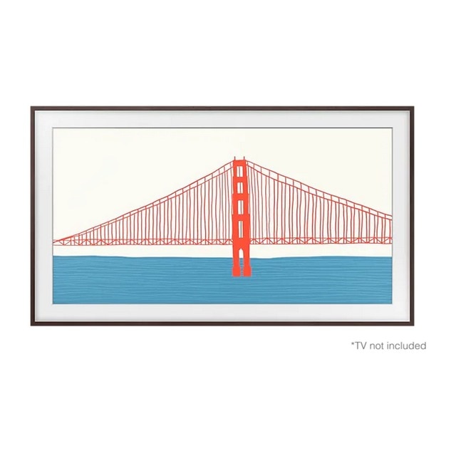 Imagem 0 de Moldura para TV Samsung The Frame 2021 75" VG-SCFA75BWBXC - Castanho