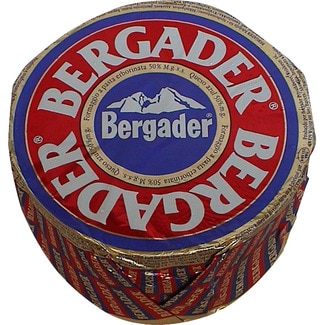 queso alemán azul de vaca elaborado con leche cruda peso aproximado pieza 2,57 kg - Bergader