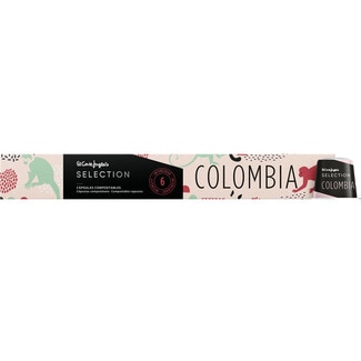 Colombia café natural intensidad 6 estuche 10 cápsulas compostables y compatibles con Nespresso - El Corte Ingles Selection