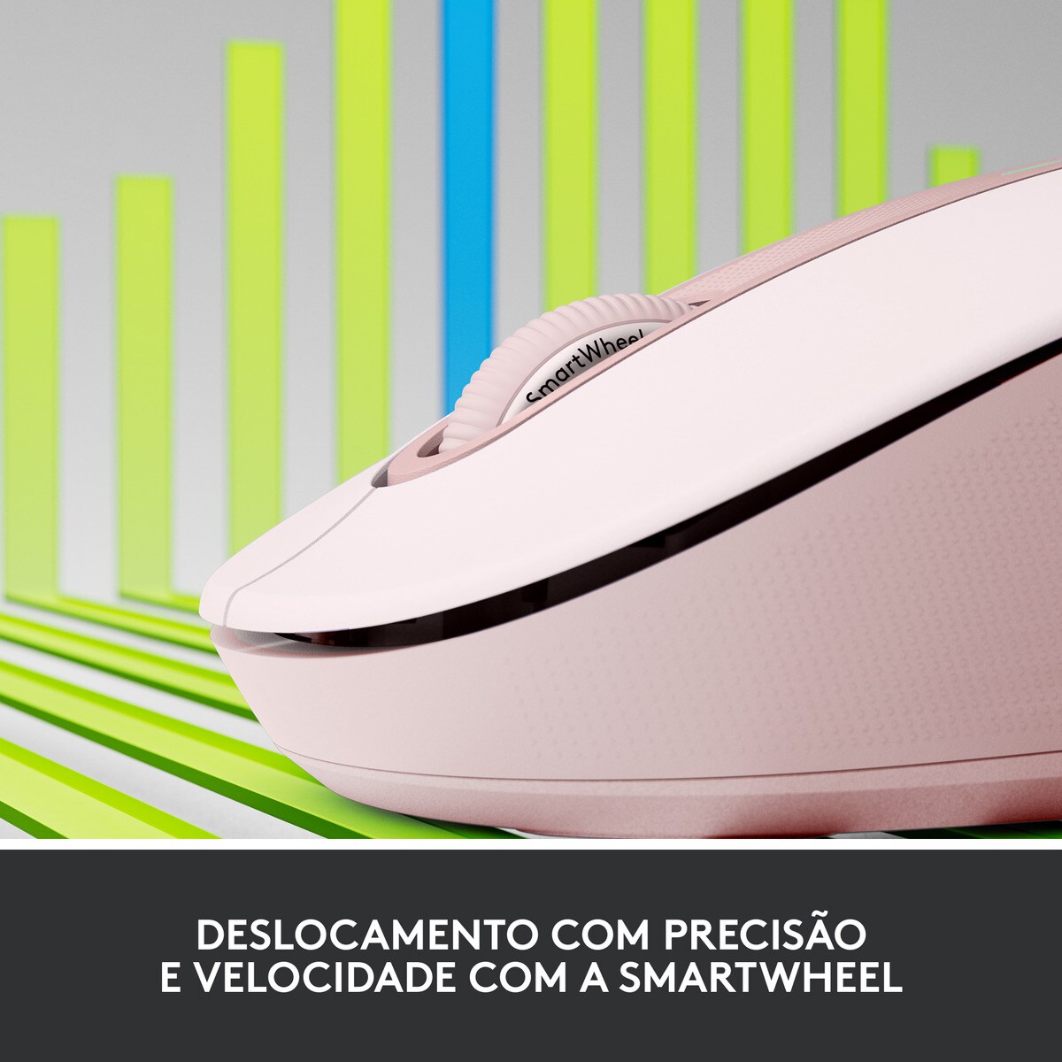 Rato Óptico Logitech Signature M650 L Wireless/Bluetooth 2000 DPI - Rosa Rosa-2