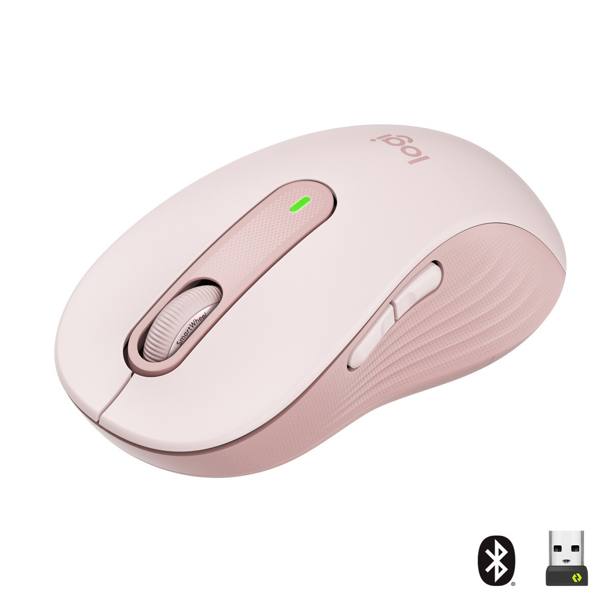 Rato Óptico Logitech Signature M650 L Wireless/Bluetooth 2000 DPI - Rosa Rosa-1