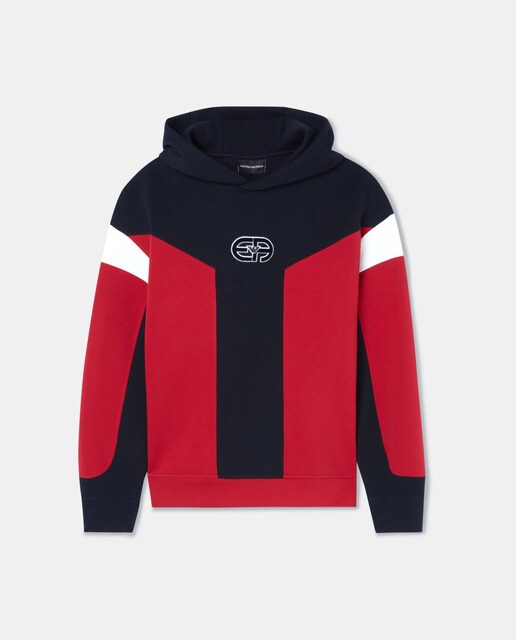 Sudadera de hombre tricolor con capucha · Emporio Armani · El Corte Inglés