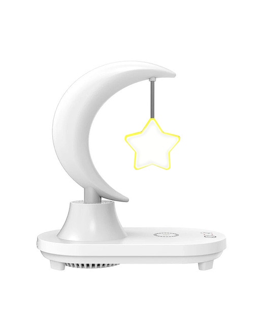 Imagen 0 de Lámpara LED multicolor forma estrella, con cargador inalámbrico y altavoz bluetooth