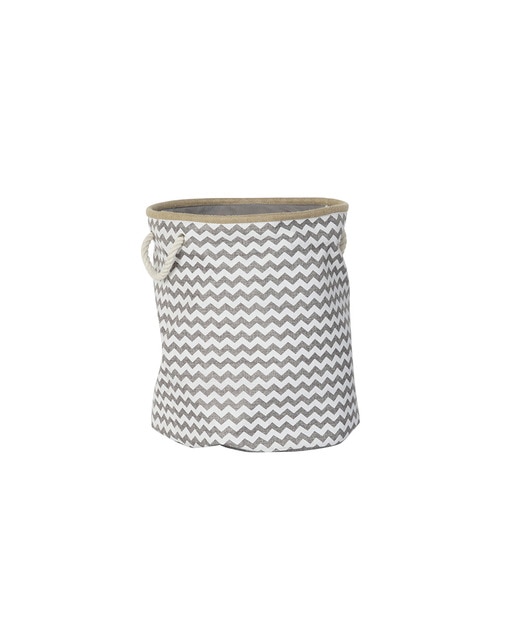 Imagen 0 de Cesta poliéster y yute zigzag