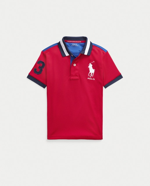 Imagen 0 de Polo de niño rojo caballo grande
