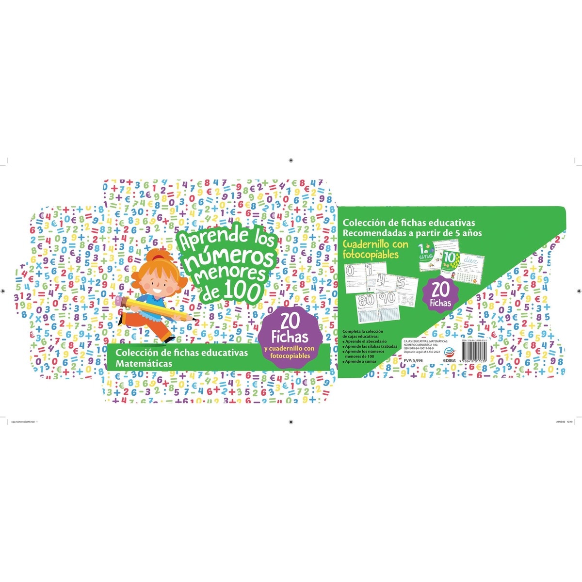 Cajas Educativas. Matemáticas: Números menores a 100.  (Tapa blanda) 4