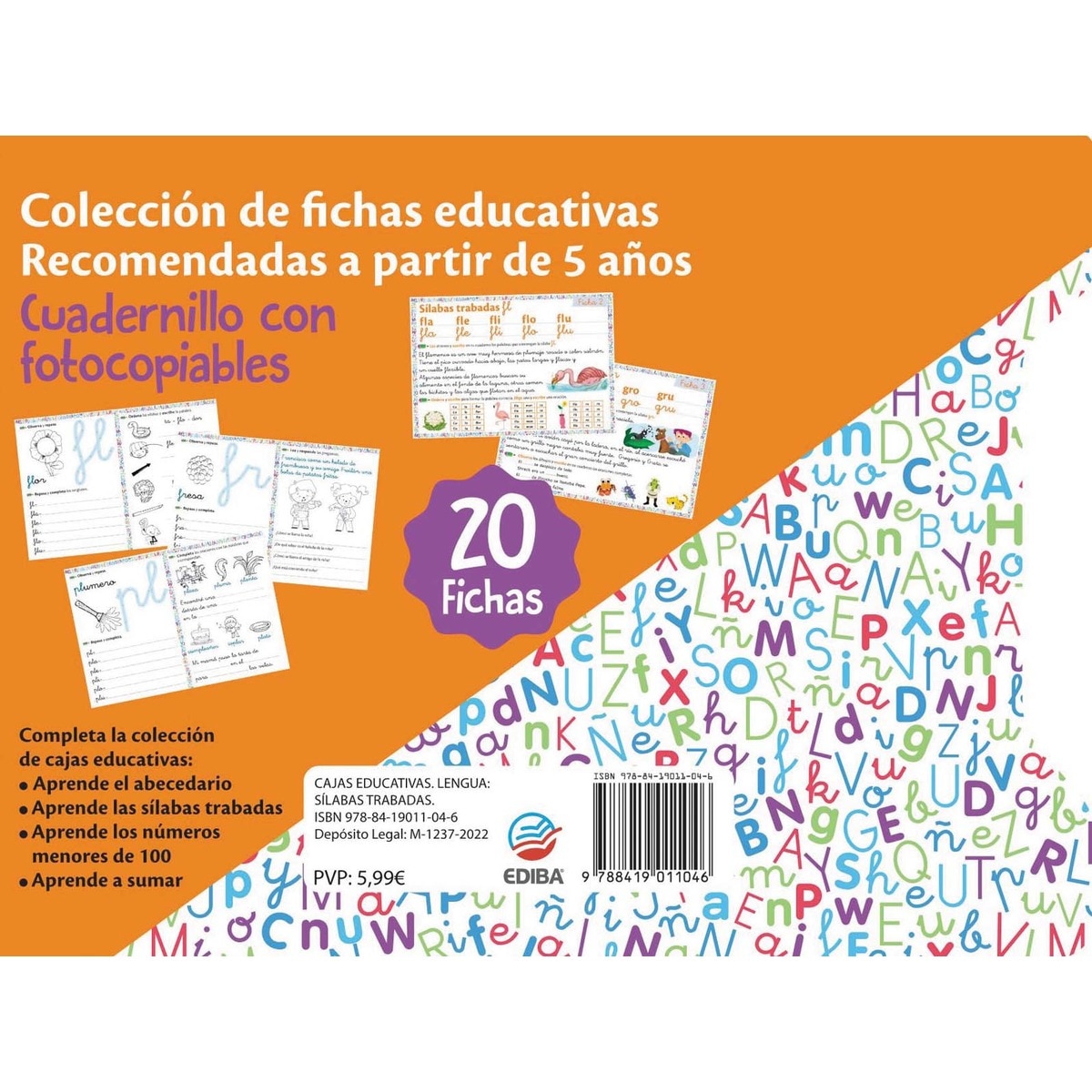 Cajas Educativas. Lengua: Sílabas Trabadas. (Tapa blanda) 3