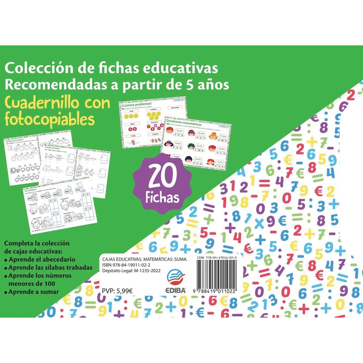 Cajas Educativas. Matemáticas: Suma.  (Tapa blanda) 3