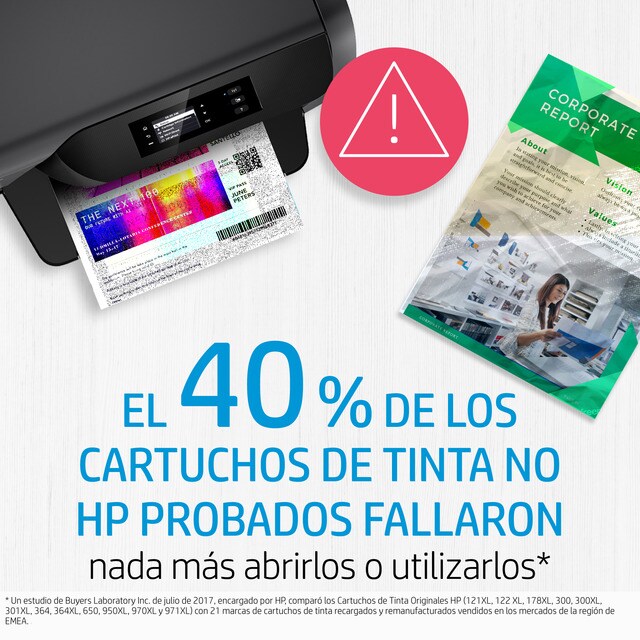 Pack ahorro original 2 cartuchos tinta HP 302 Negro + HP 302 Tri-color  (X4D37AE) · El Corte Inglés