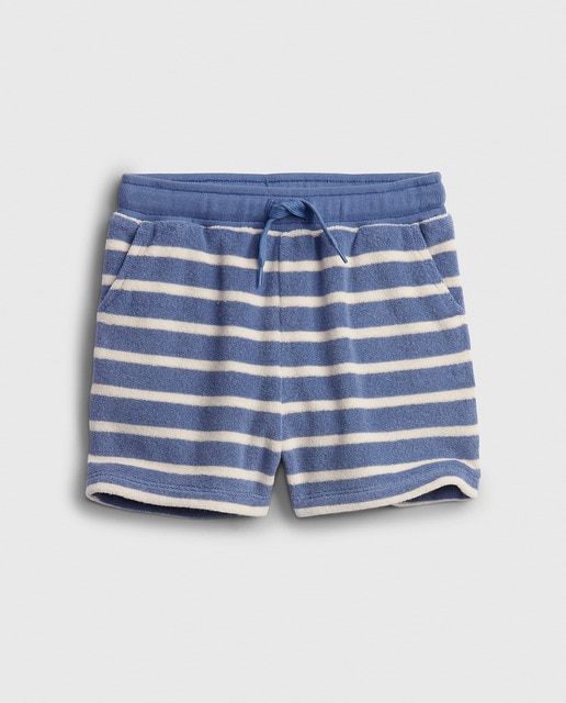 Imagen 0 de Short de niña en tejido de rizo con estampado
