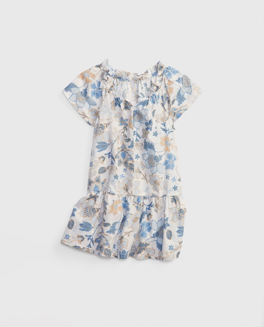 Imagen 0 de Vestido de niña de punto con estampado floral