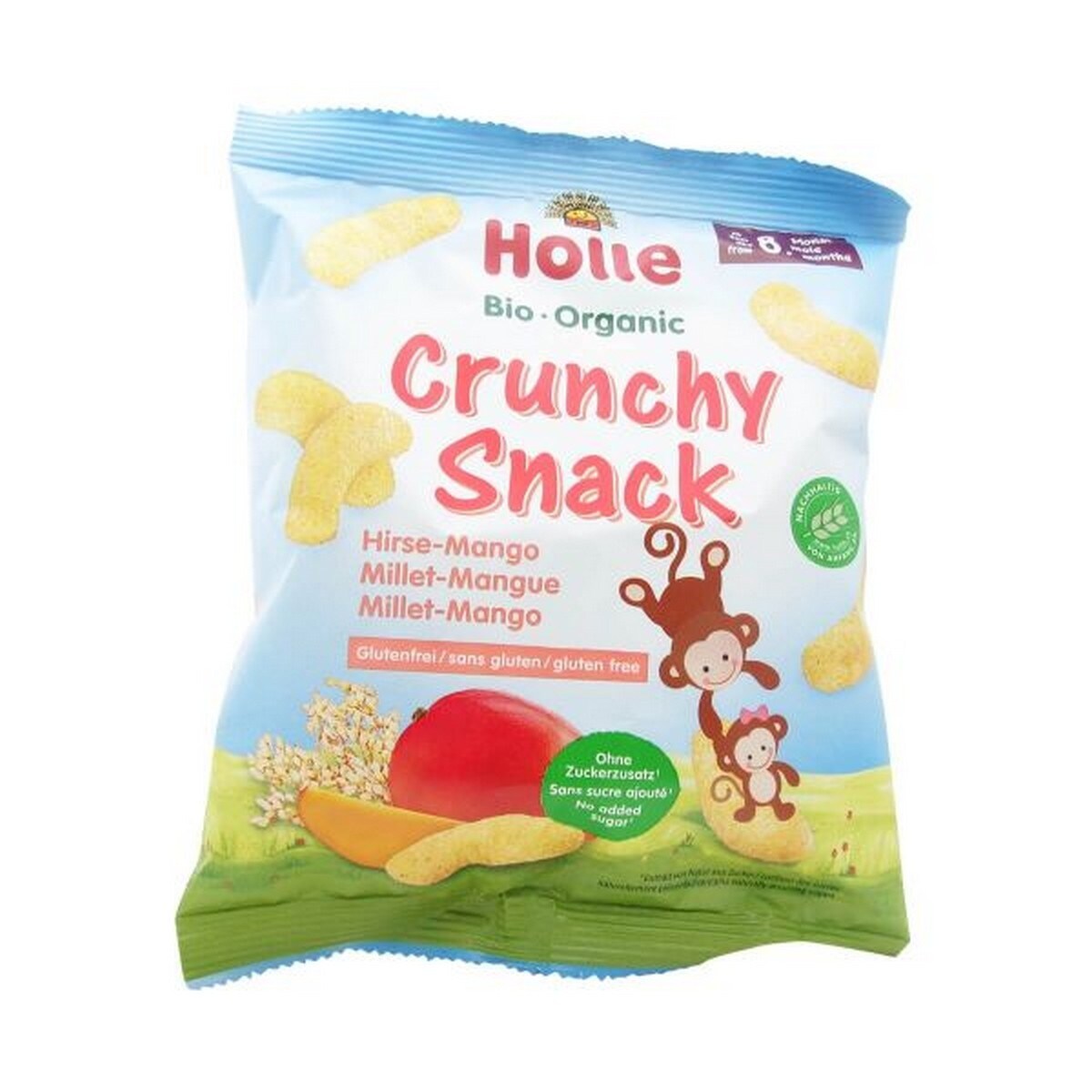 Snacks Bio Crocantes de Milho e Manga 8M - 25 g 1