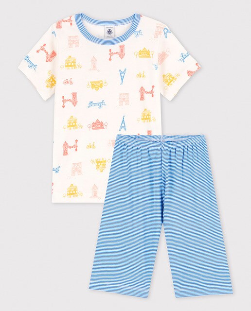 Pijama de París de niño de algodón · Petit Bateau · El Corte Inglés