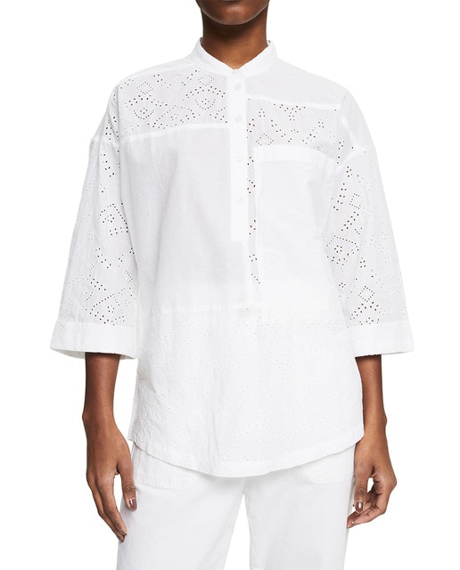 Imagen 0 de Blusa de mujer oversize patchwork bordada