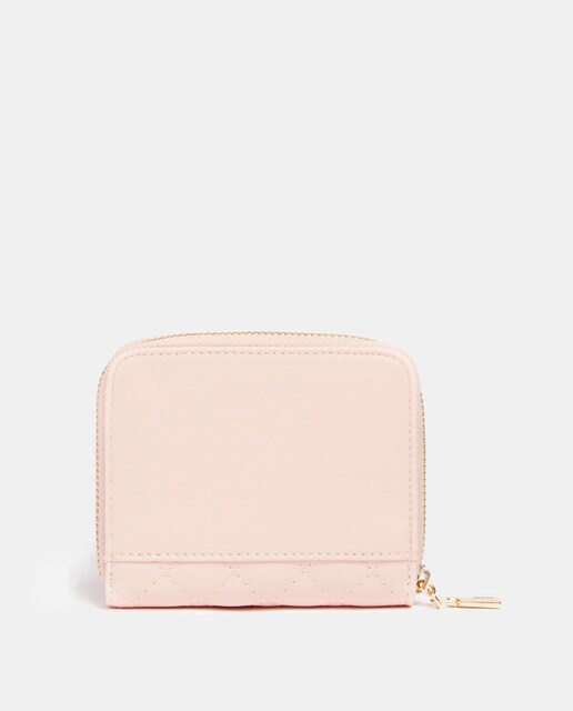 Cartera pequeña en color salmón con cremallera · Guess · El Corte Inglés