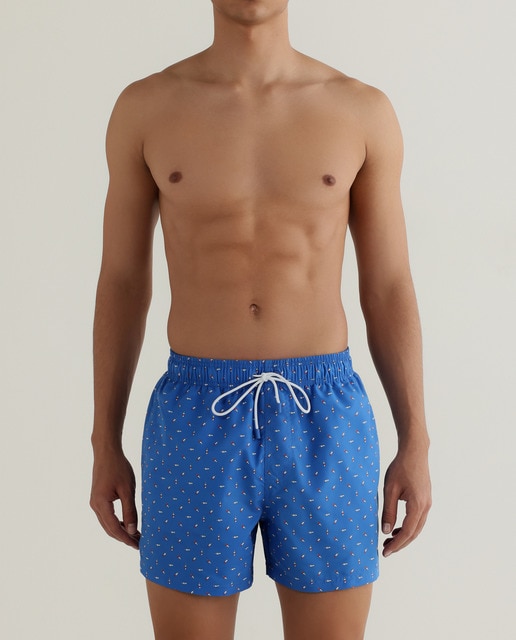 Bañador bermuda de hombre estampado azul · Emidio Tucci · El Corte Inglés