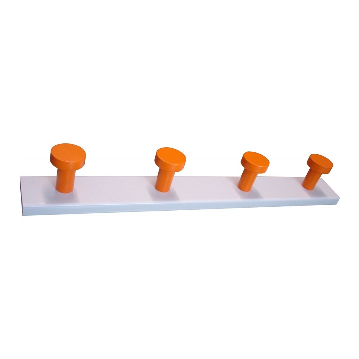 Percha Madera y Madera 4 Colgadores 913NAV Blanco / Naranja-1