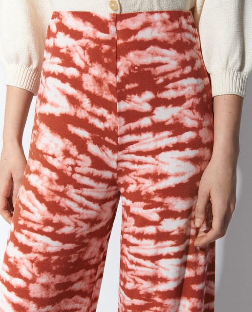 Pantalón amplio de mujer con estampado tie dye · Easy Wear · El Corte Inglés