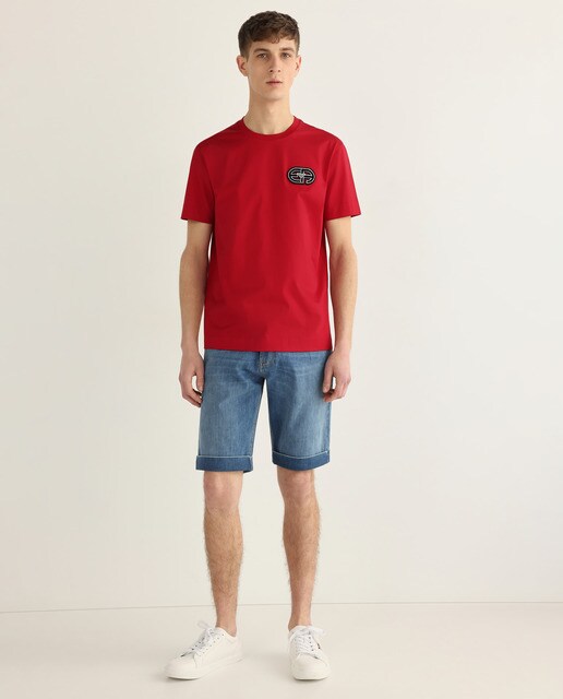 Bermuda vaquera de hombre azul claro · Emporio Armani · El Corte Inglés