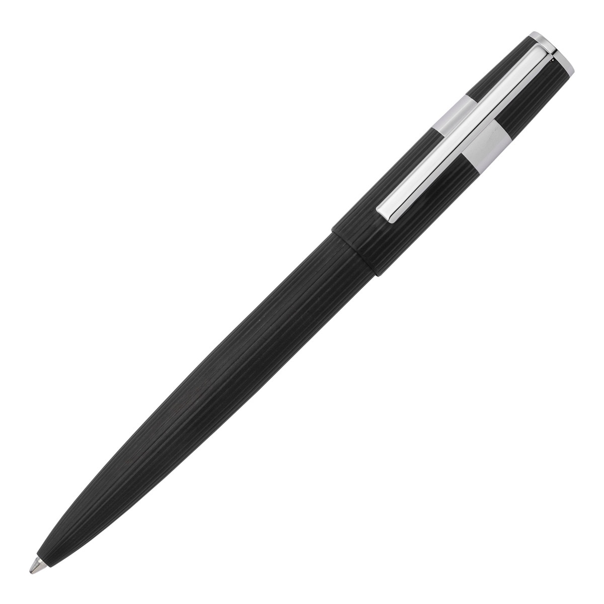 Caneta Esferográfica Gear Pinstripe - Preto/Cromado 1
