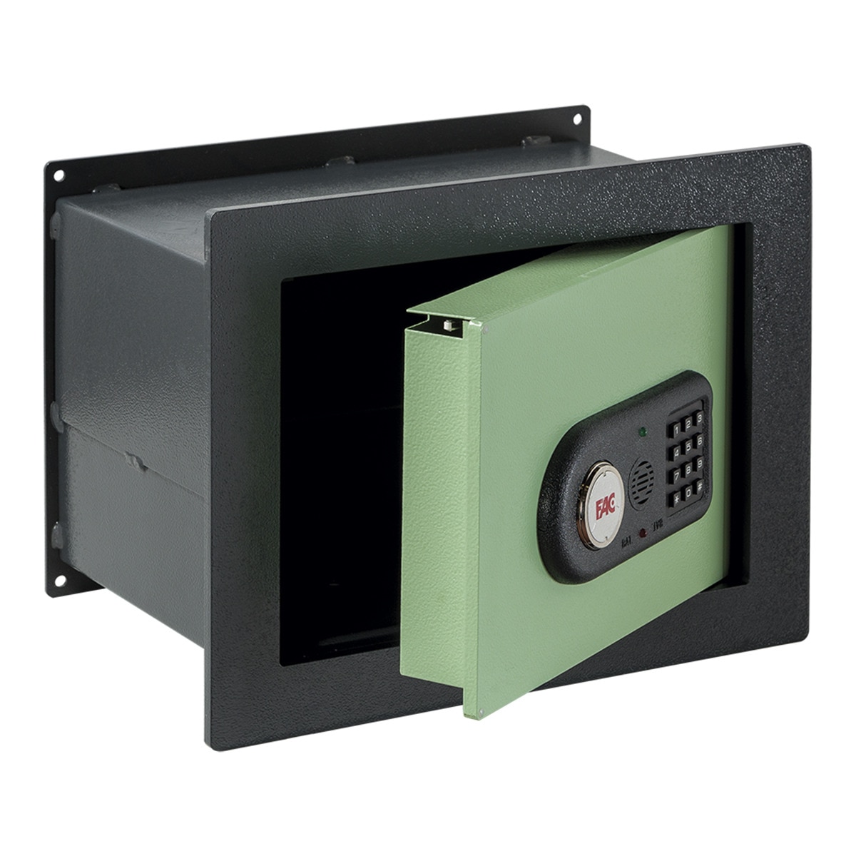 Caja Fuerte de Empotrar Evolución 102 IE con Sistema Integral Gris oscuro / Verde-2