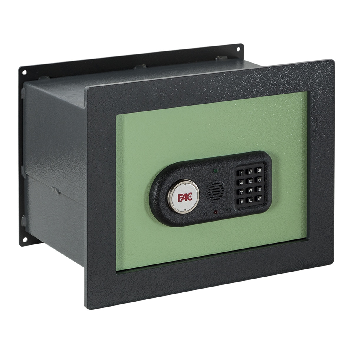 Caja Fuerte de Empotrar Evolución 102 IE con Sistema Integral Gris oscuro / Verde-1