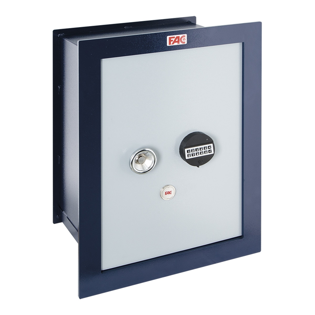 Caja Fuerte de Empotrar 2083-C E V2 Gris / Azul petróleo-1