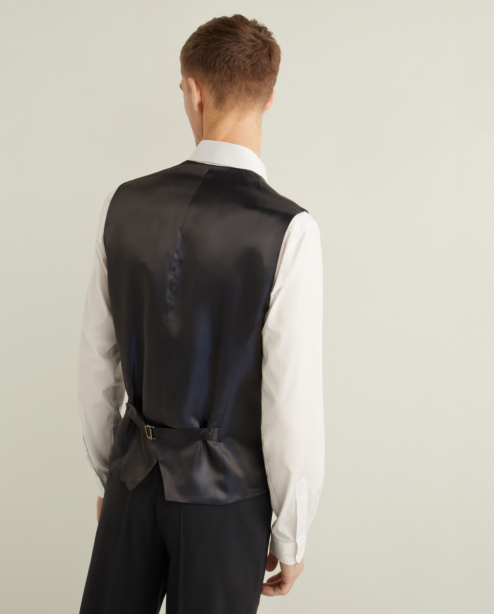 Colete Formal Liso - Azul Azul-marinho-6