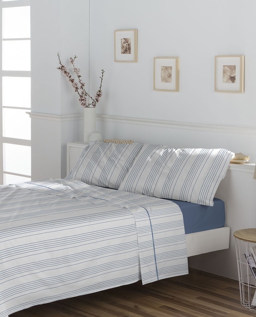 Imagen 0 de Juego sábanas Andros azul