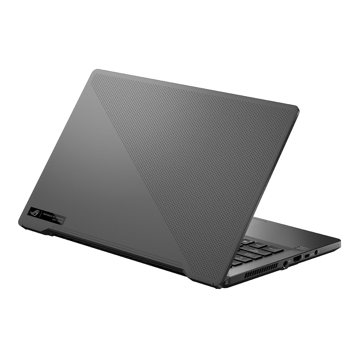 Portátil Gaming ASUS ROG Zephyrus G14 GA401QC-K2175, Ryzen 7, 16GB, 1TB SSD, GeForce RTX 3050 4GB, 14", Sin SO Gris-3