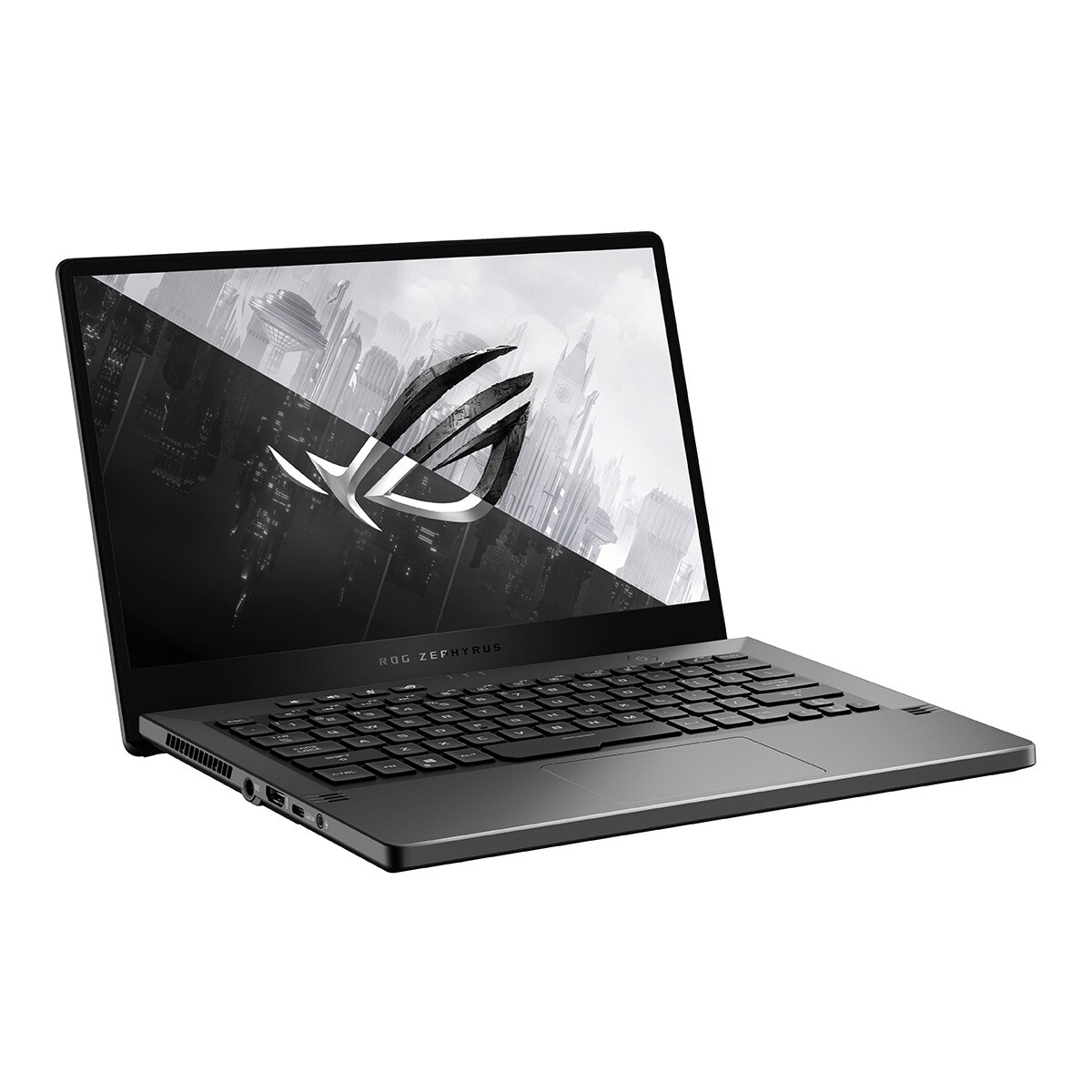 Portátil Gaming ASUS ROG Zephyrus G14 GA401QC-K2175, Ryzen 7, 16GB, 1TB SSD, GeForce RTX 3050 4GB, 14", Sin SO Gris-2