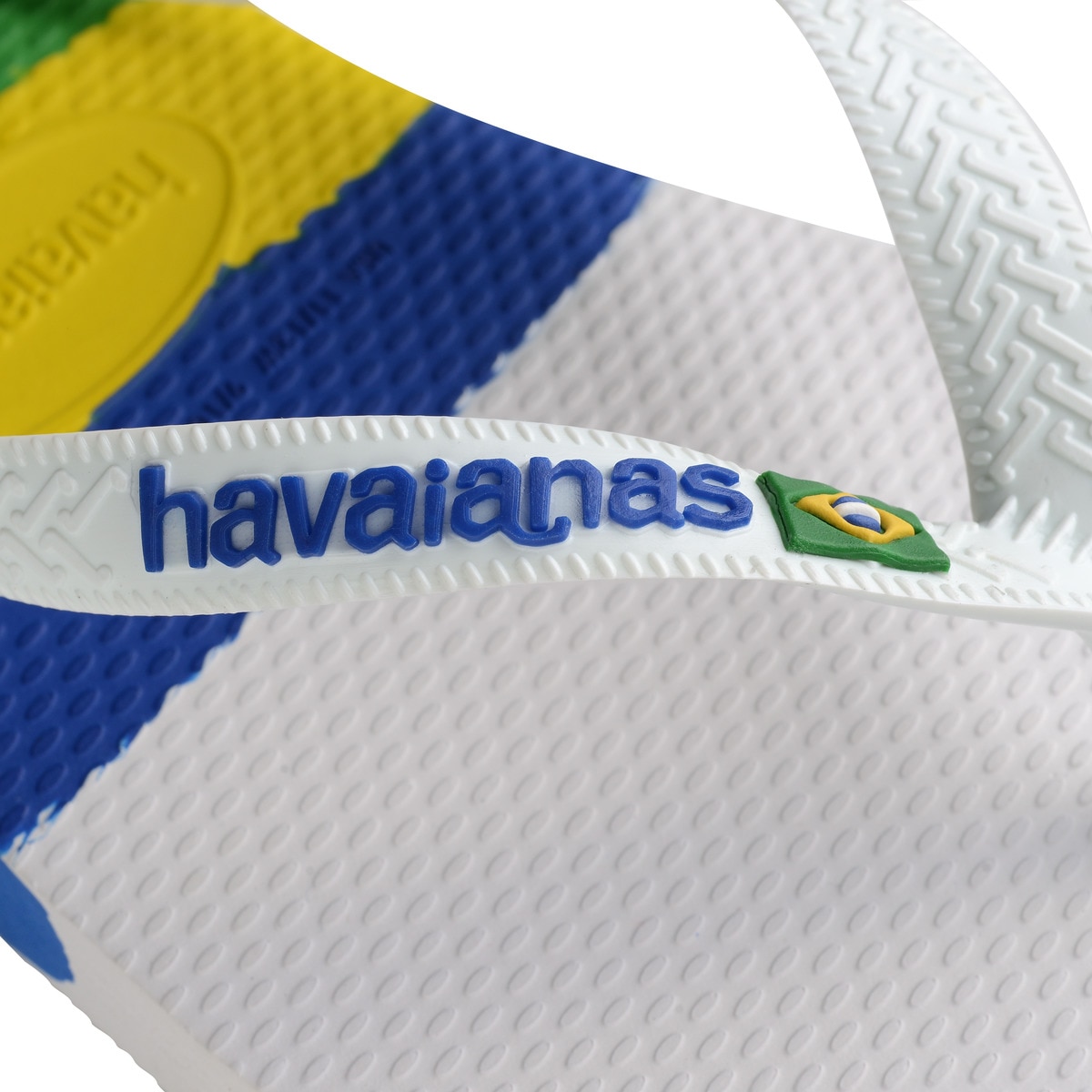 Chinelos de Dedo Unissexo Brasil Tech Branco / Multicolor-6