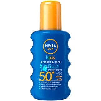Protetor Solar Kids Care FP 50 + 5 em 1 Protect & Care embalagem 200 ml - Nivea