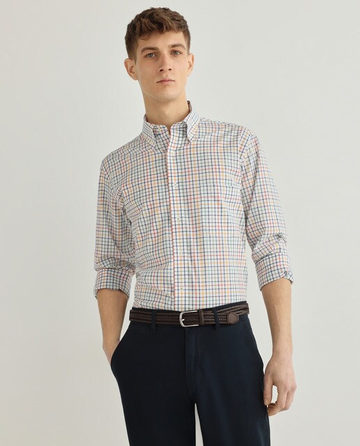 Camisa de hombre classic de cuadros verde · Exigency · El Corte Inglés