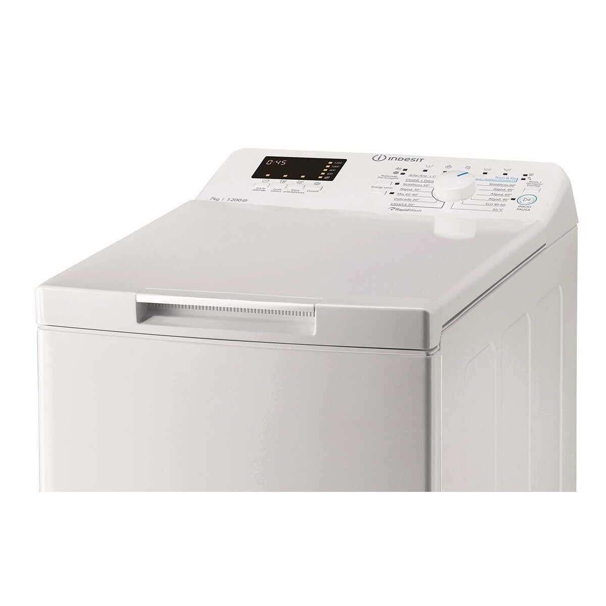 Máquina de Lavar Roupa Indesit BTW S72200 SP/N Carga Superior de 7 kg e de 1200 rpm - Branco Branco-6