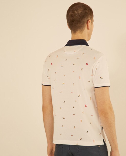 Polo de hombre blanco de manga corta · Studio Classics · El Corte Inglés