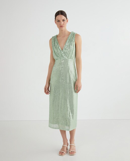 Vestido largo lentejuelas · Vila · El Corte Inglés