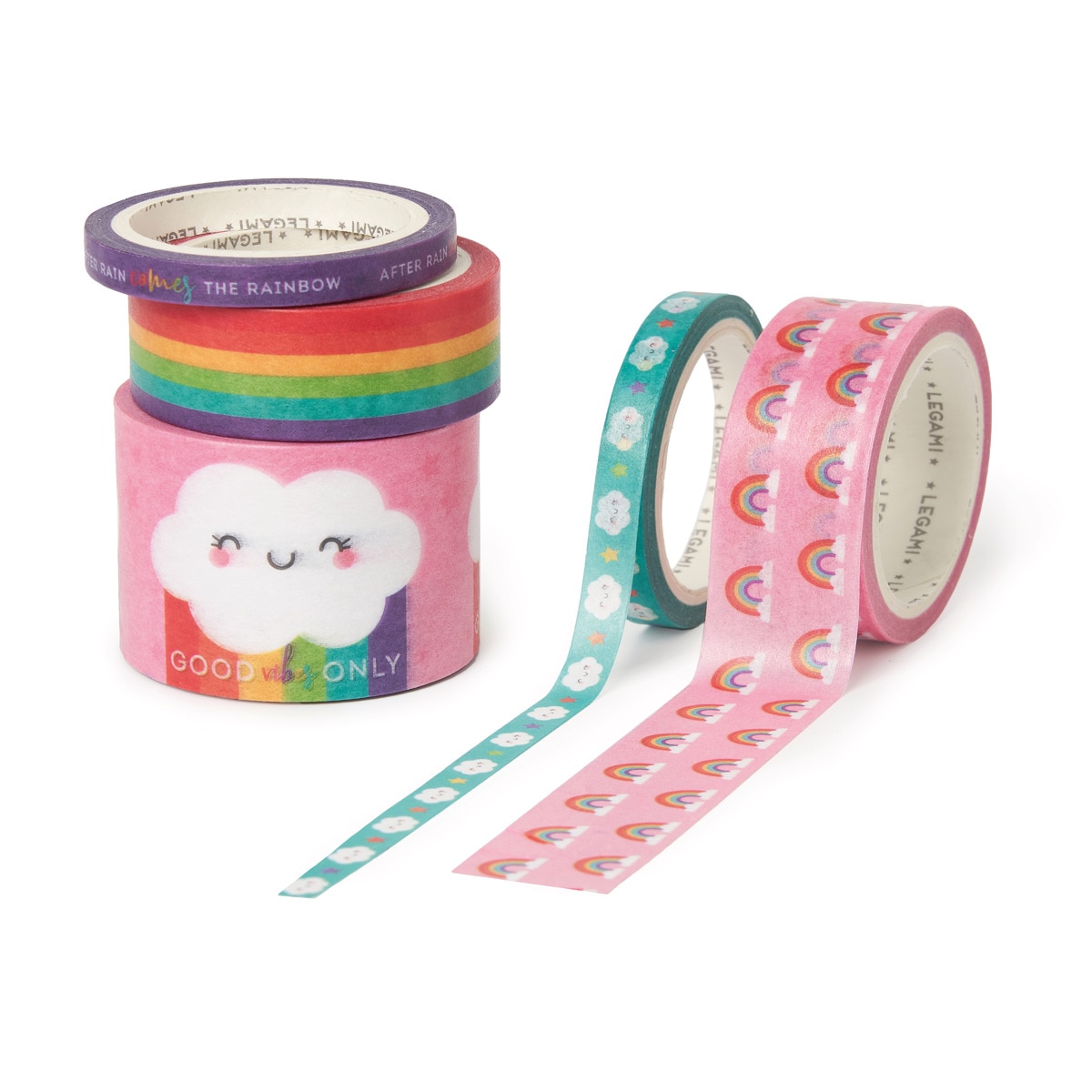 Conjunto de 5 Fitas Adesivas Rainbow 1