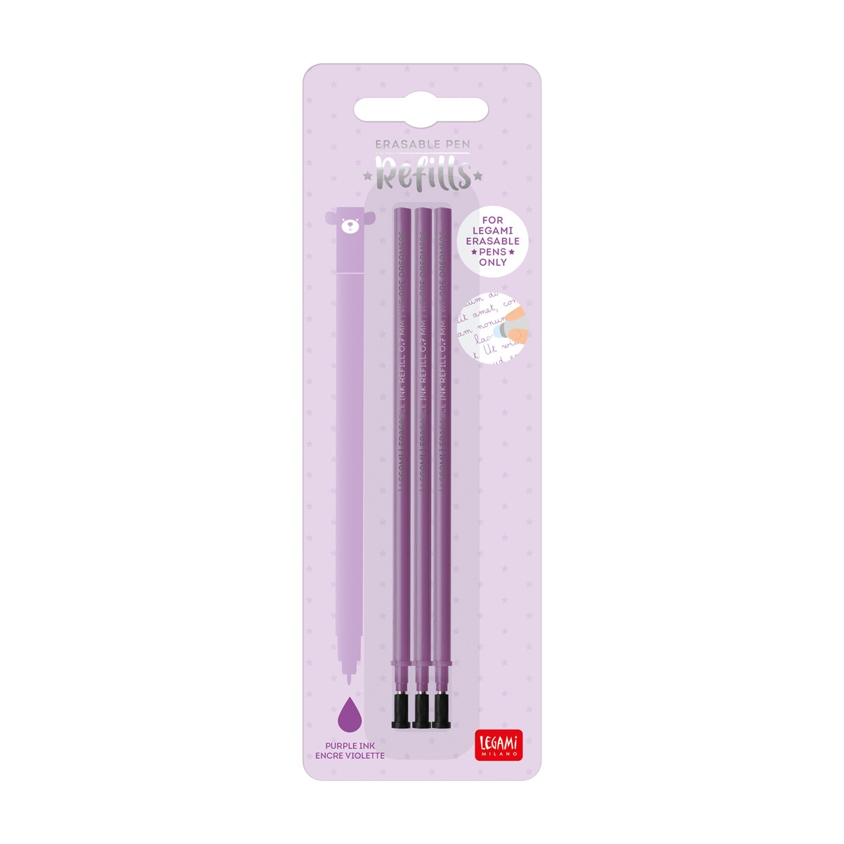 Recargas Caneta Esferográfica de Gel - Púrpura 2