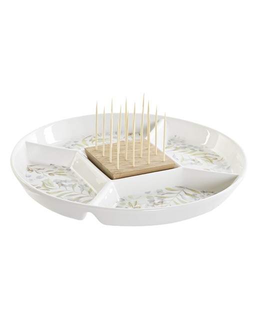 Imagen 0 de Accesorio aperitivo gres y bambú salitre