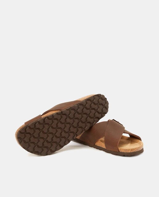 Sandalias de hombre en piel con tiras cruzadas · Dustin · El Corte Inglés