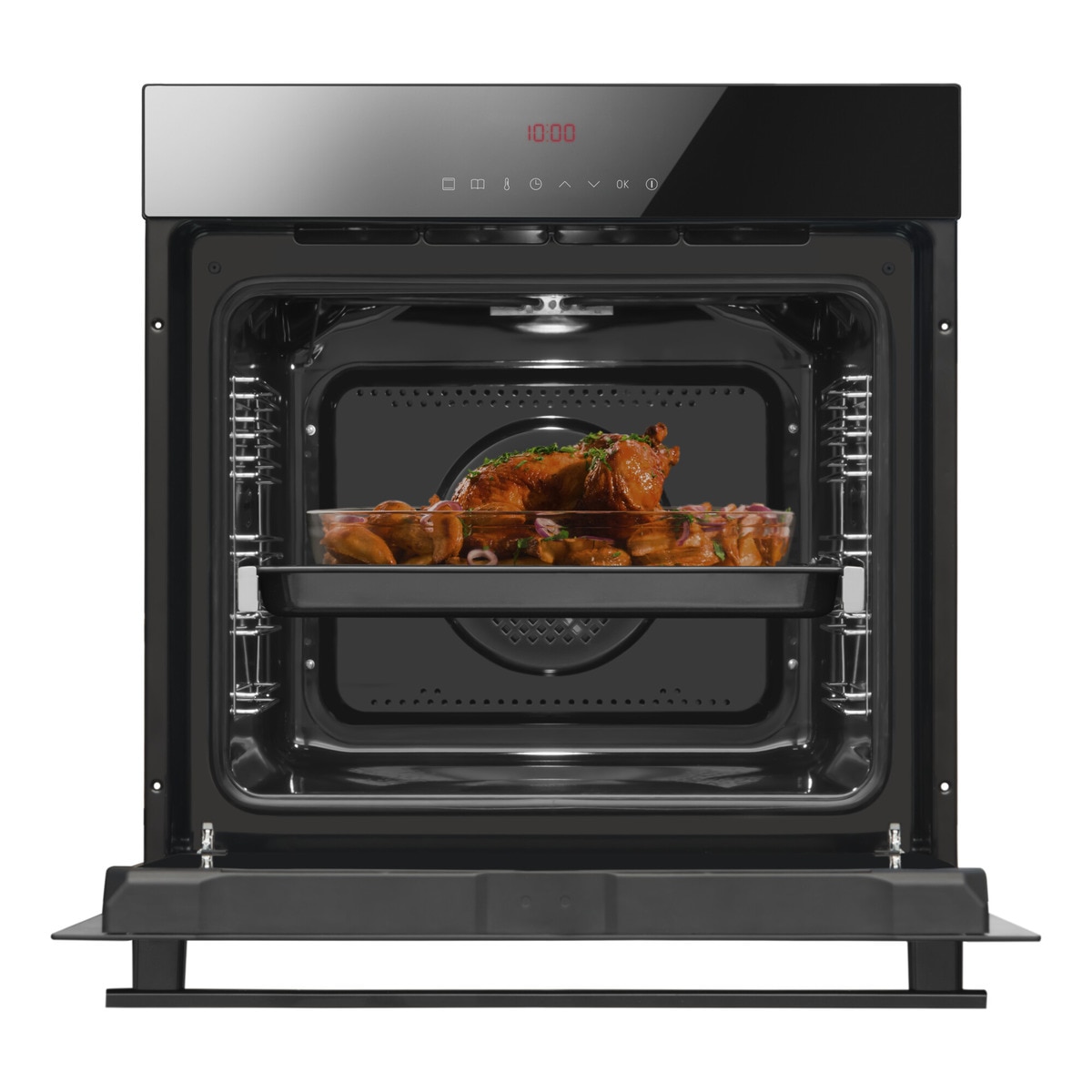 Horno multifunción Fagor con limpieza a vapor - 8H-195CTN Cristal negro-8