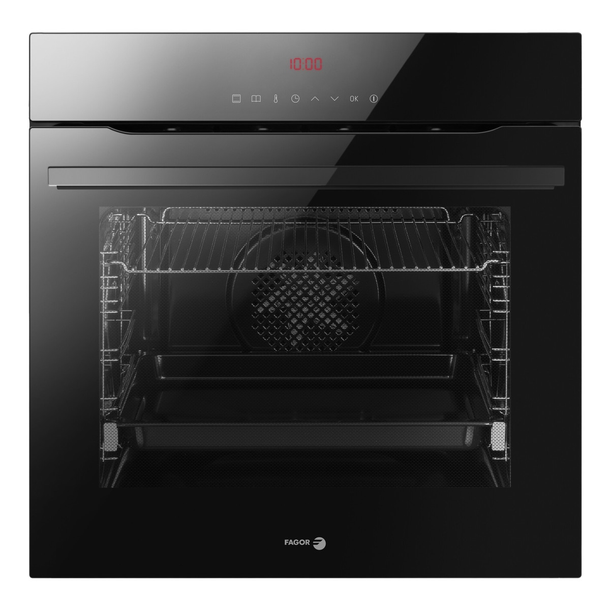 Horno multifunción Fagor con limpieza a vapor - 8H-195CTN Cristal negro-3