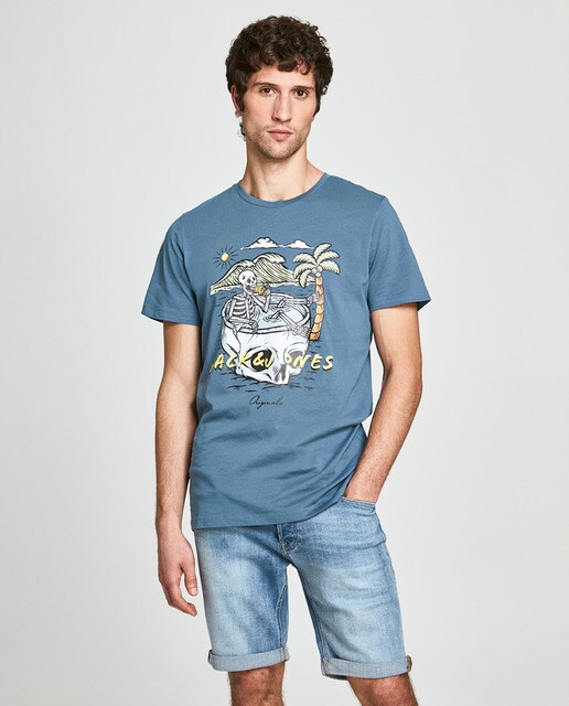 Camiseta algodón de hombre · Jack \u0026 Jones · El Corte Inglés