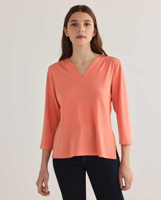 Camiseta de mujer lisa manga 3/4 · Zermatt · El Corte Inglés