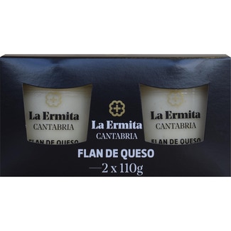 flan de queso sin gluten pack 2 unidades 110 g - La Ermita Cantabria